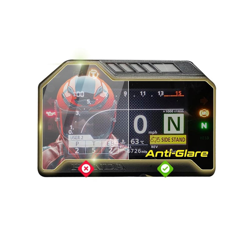 IPG Anti-Glare for HONDA 2017-2019 CBR600RR - CBR1000RR Fireblade/SP SC77 DashBoard Matte Finish Screen Protector Film Ultra Responsive Clarity Anti Scratch, Perfect for Outdoor Use for CBR600RR-AG - Image 1